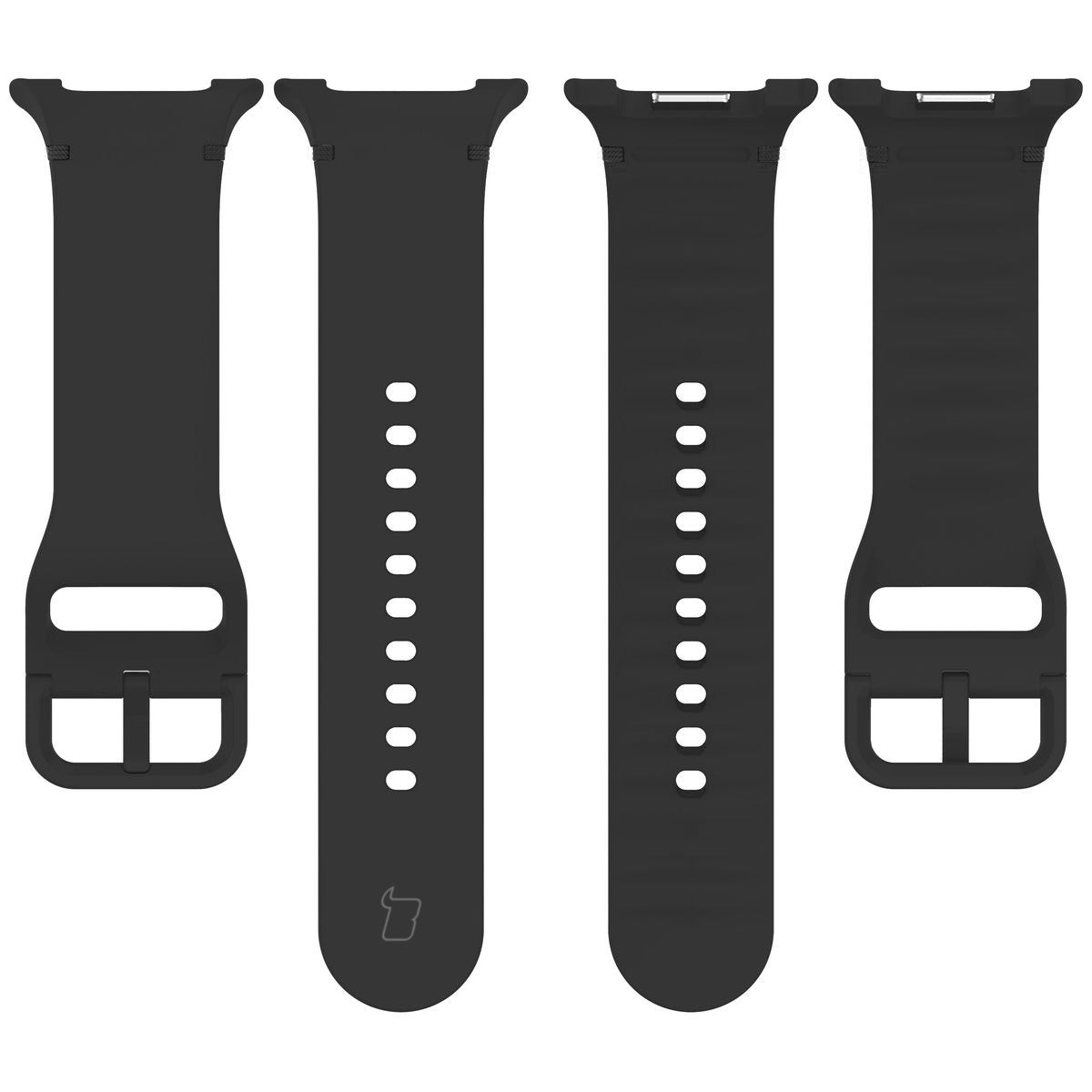 Armband für Galaxy Watch 9 40 mm / 44 mm / 8 40 mm / 44 mm / 8 Classic 46 mm, Bizon Strap Watch Silicone G, Grau
