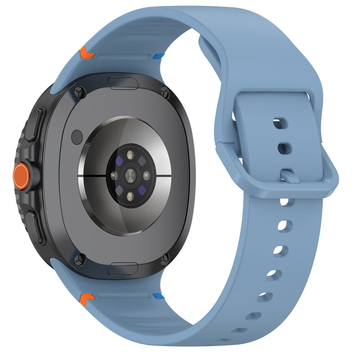 Armband für Galaxy Watch 9 40 mm / 44 mm / 8 40 mm / 44 mm / 8 Classic 46 mm, Bizon Strap Watch Silicone G, Blau