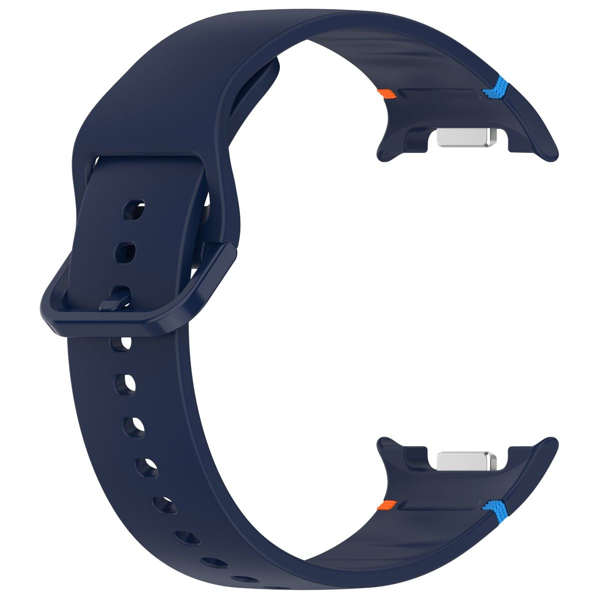 Armband für Galaxy Watch 9 40 mm / 44 mm / 8 40 mm / 44 mm / 8 Classic 46 mm, Bizon Strap Watch Silicone G, Marineblau