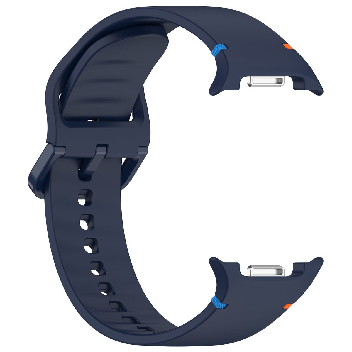 Armband für Galaxy Watch 9 40 mm / 44 mm / 8 40 mm / 44 mm / 8 Classic 46 mm, Bizon Strap Watch Silicone G, Marineblau