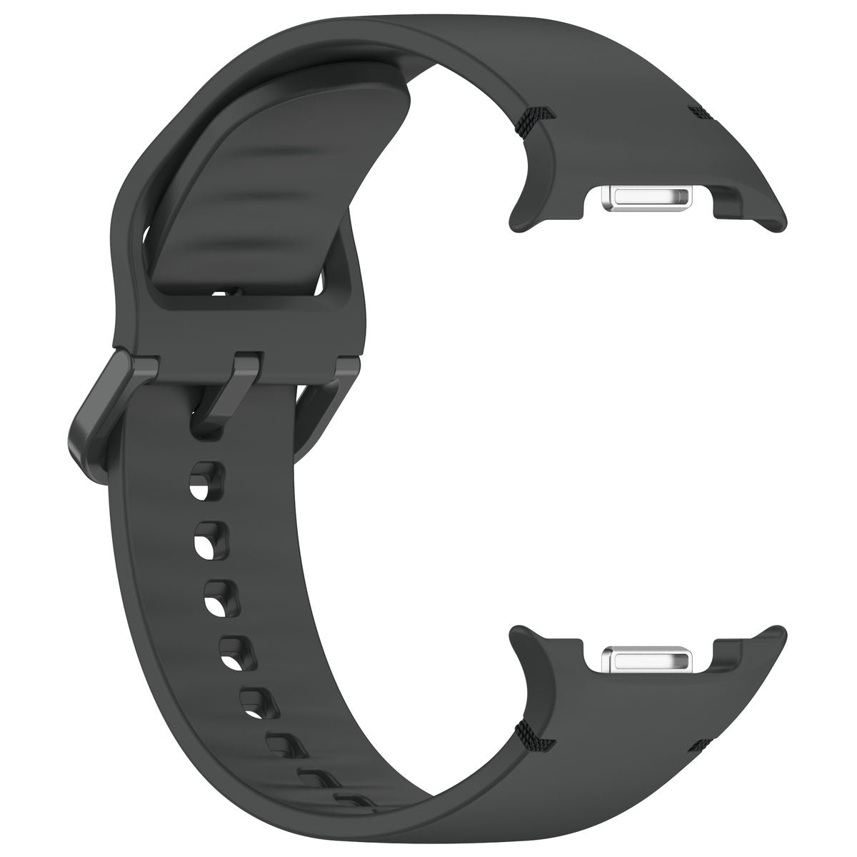 Armband für Galaxy Watch 9 40 mm / 44 mm / 8 40 mm / 44 mm / 8 Classic 46 mm, Bizon Strap Watch Silicone G, Grau