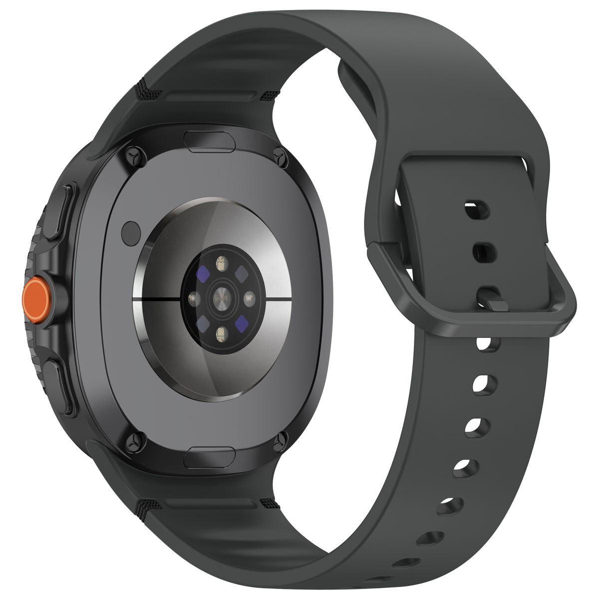 Armband für Galaxy Watch 9 40 mm / 44 mm / 8 40 mm / 44 mm / 8 Classic 46 mm, Bizon Strap Watch Silicone G, Grau