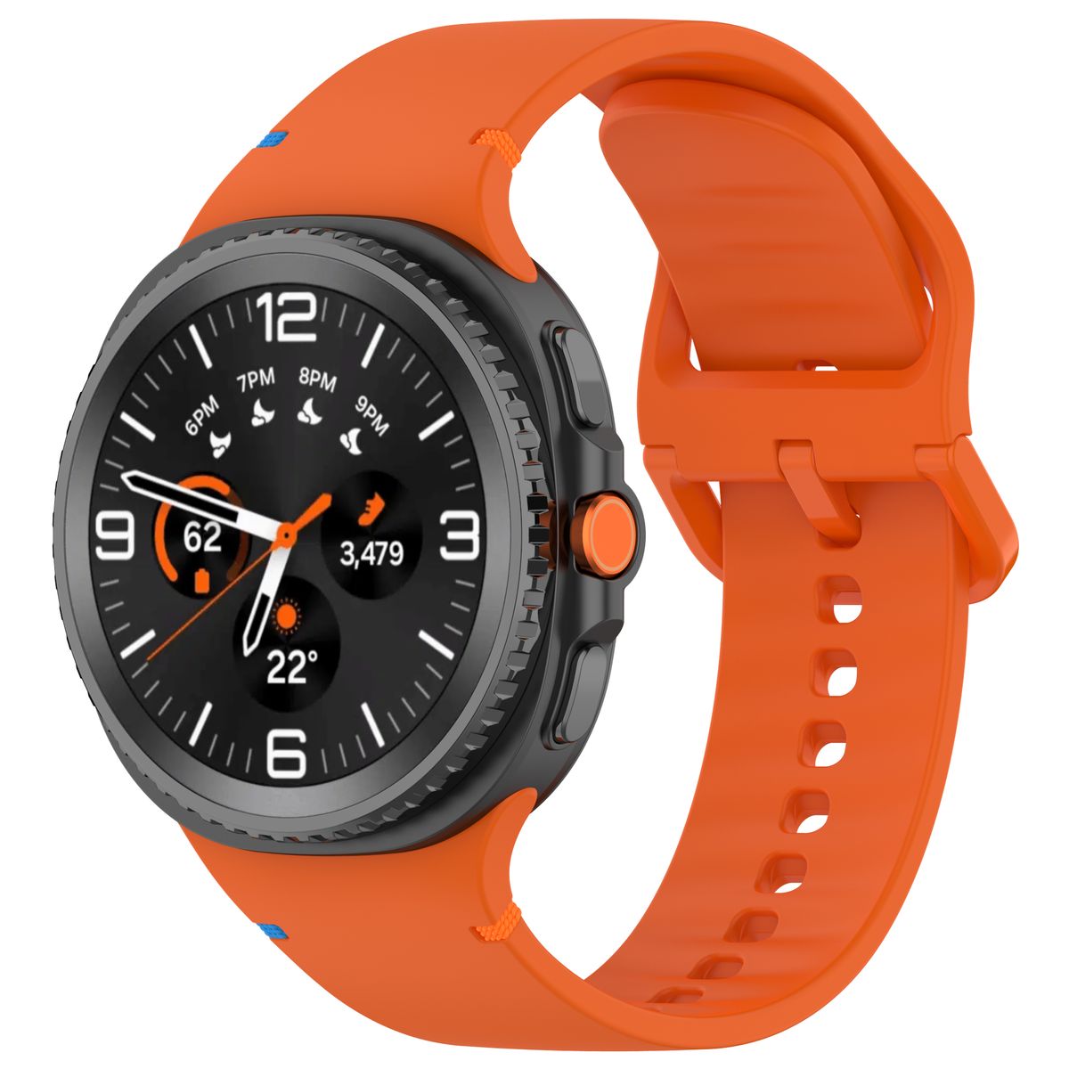 Armband für Galaxy Watch 8 / 8 Classic, Bizon Strap Watch Silicone G, Beige