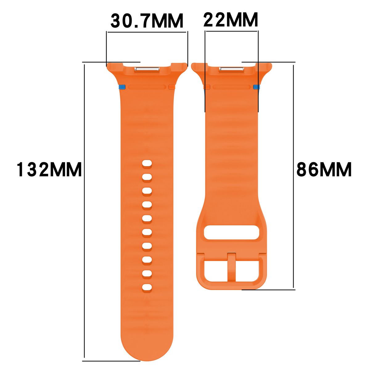 Armband für Galaxy Watch 8 / 8 Classic, Bizon Strap Watch Silicone G, Beige