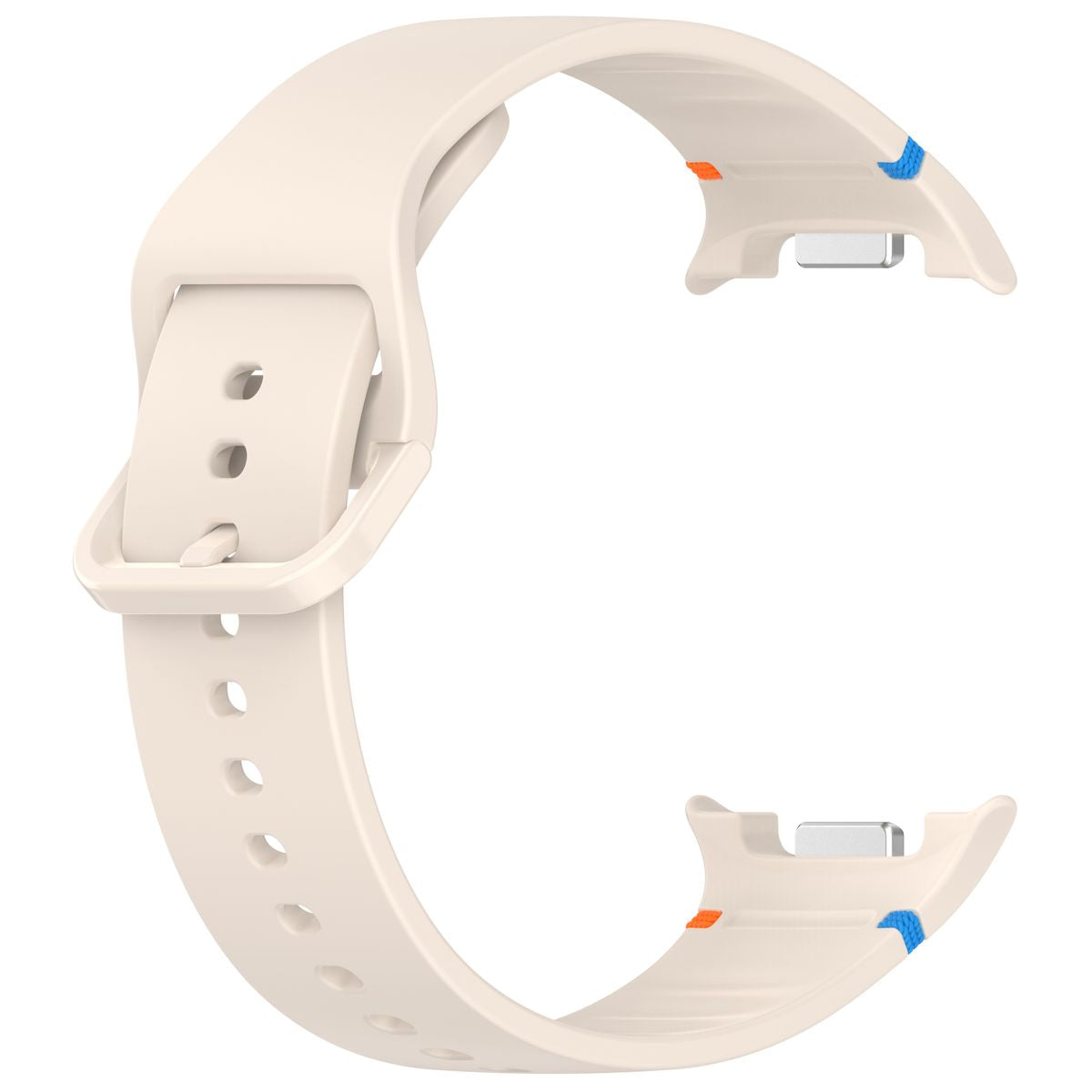 Armband für Galaxy Watch 9 40 mm / 44 mm / 8 40 mm / 44 mm / 8 Classic 46 mm, Bizon Strap Watch Silicone G, Beige