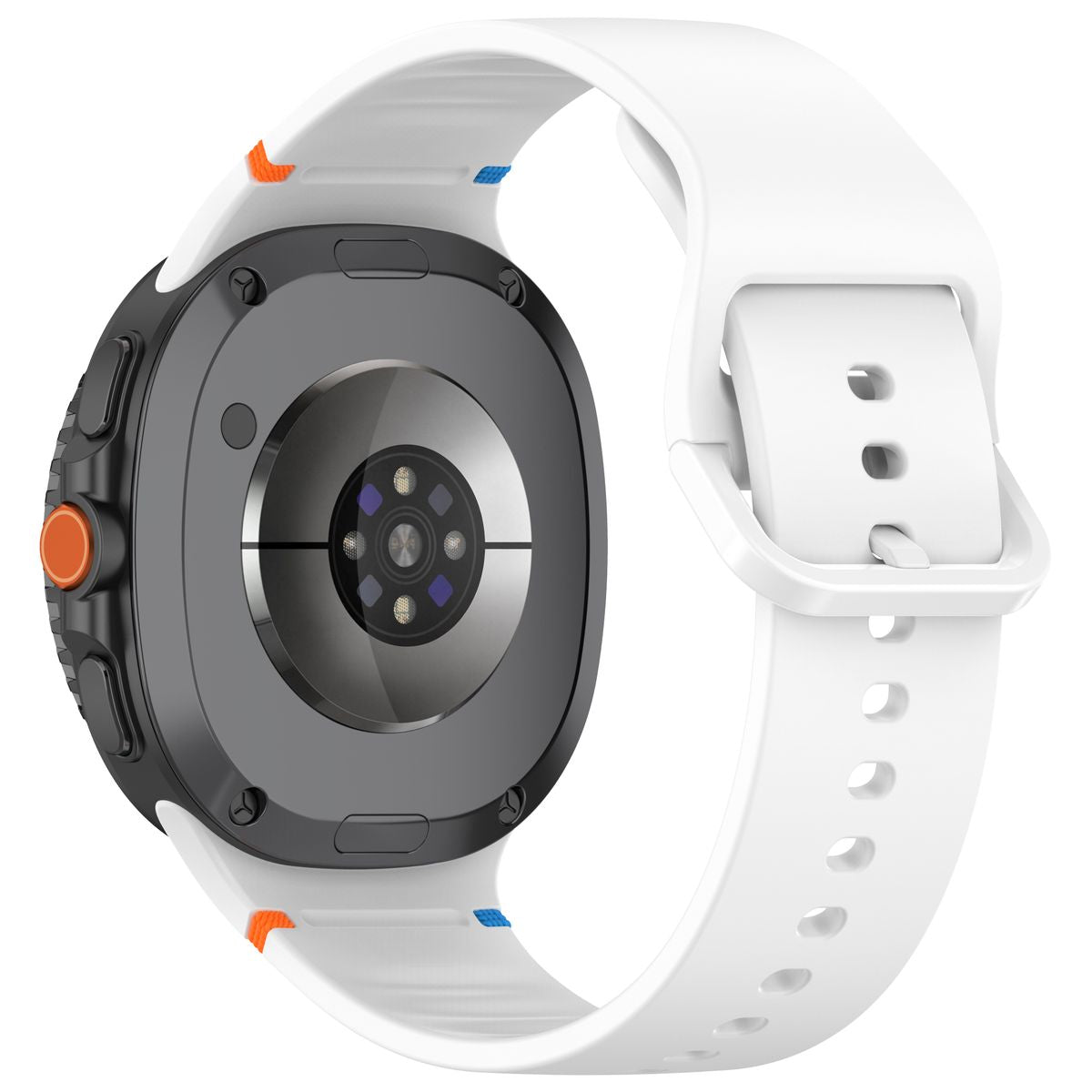 Armband für Galaxy Watch 9 40 mm / 44 mm / 8 40 mm / 44 mm / 8 Classic 46 mm, Bizon Strap Watch Silicone G, Weiß