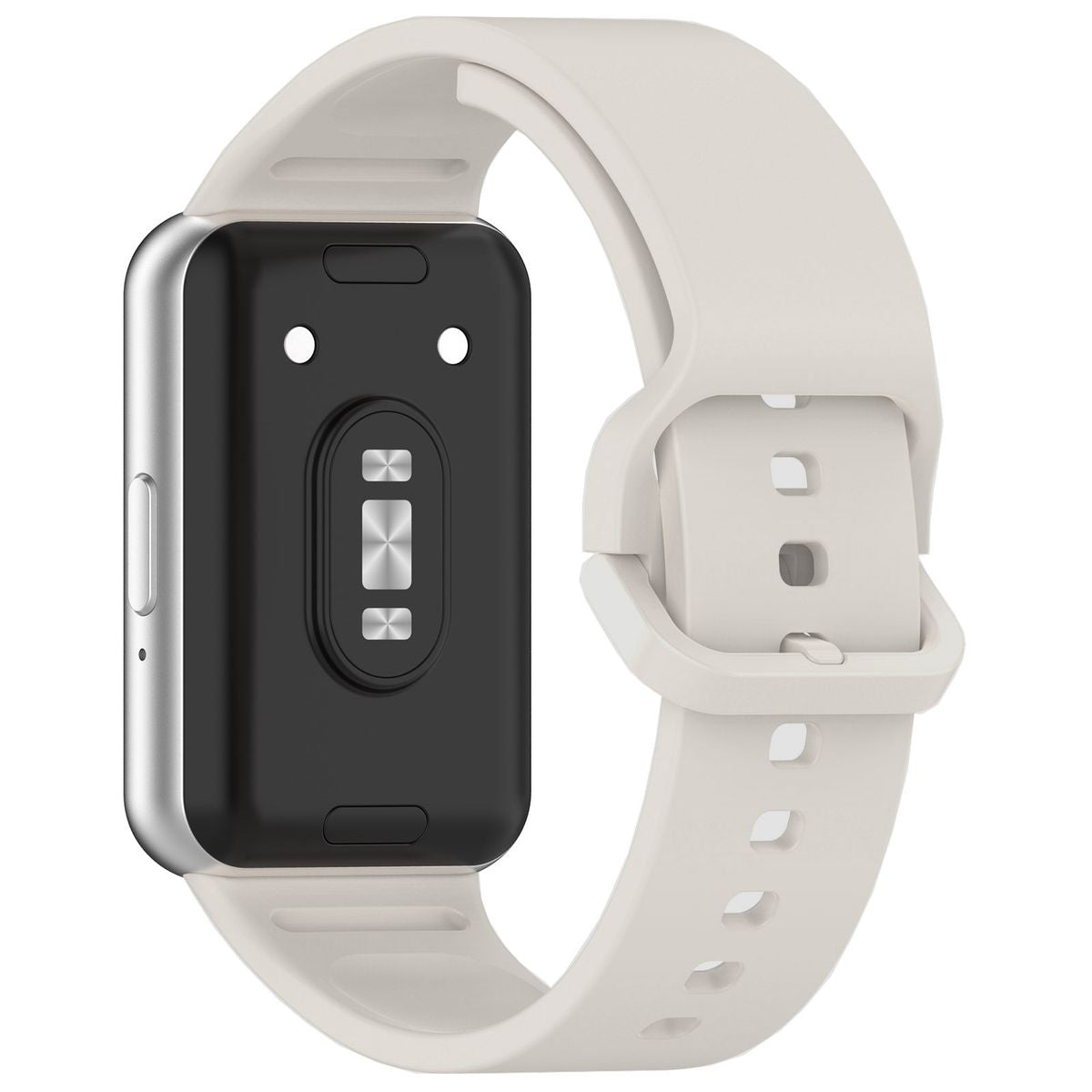 Armband für Galaxy Fit 3, Bizon Strap Watch Silicone, Hellgrau