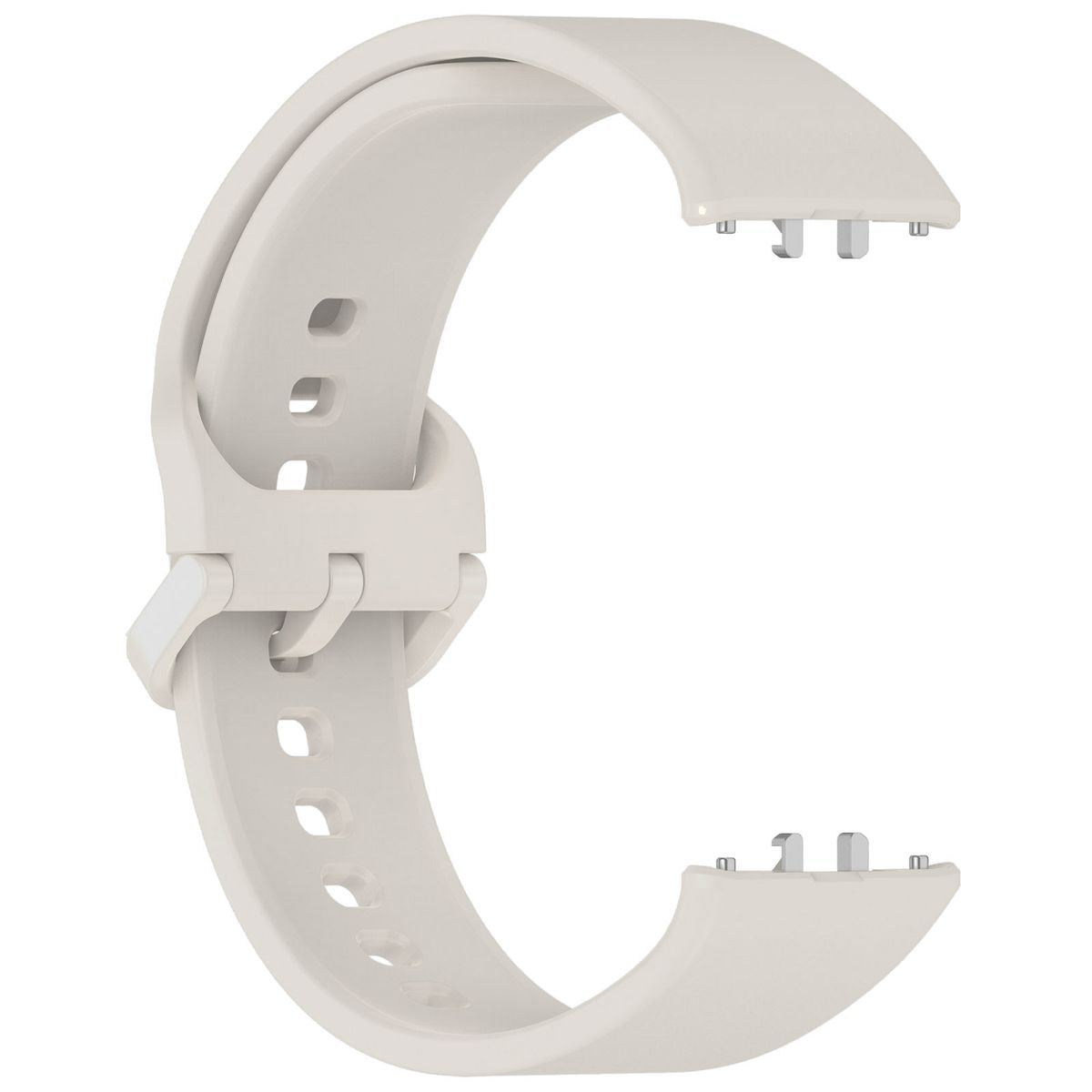 Armband für Galaxy Fit 3, Bizon Strap Watch Silicone, Hellgrau