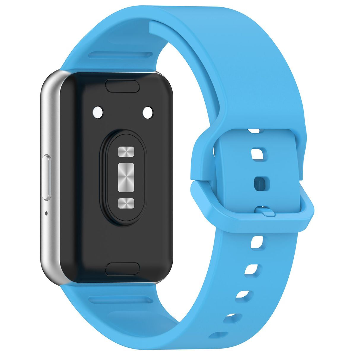 Armband für Galaxy Fit 3, Bizon Strap Watch Silicone, Hellblau