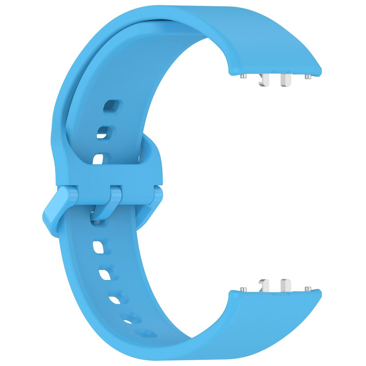 Armband für Galaxy Fit 3, Bizon Strap Watch Silicone, Hellblau