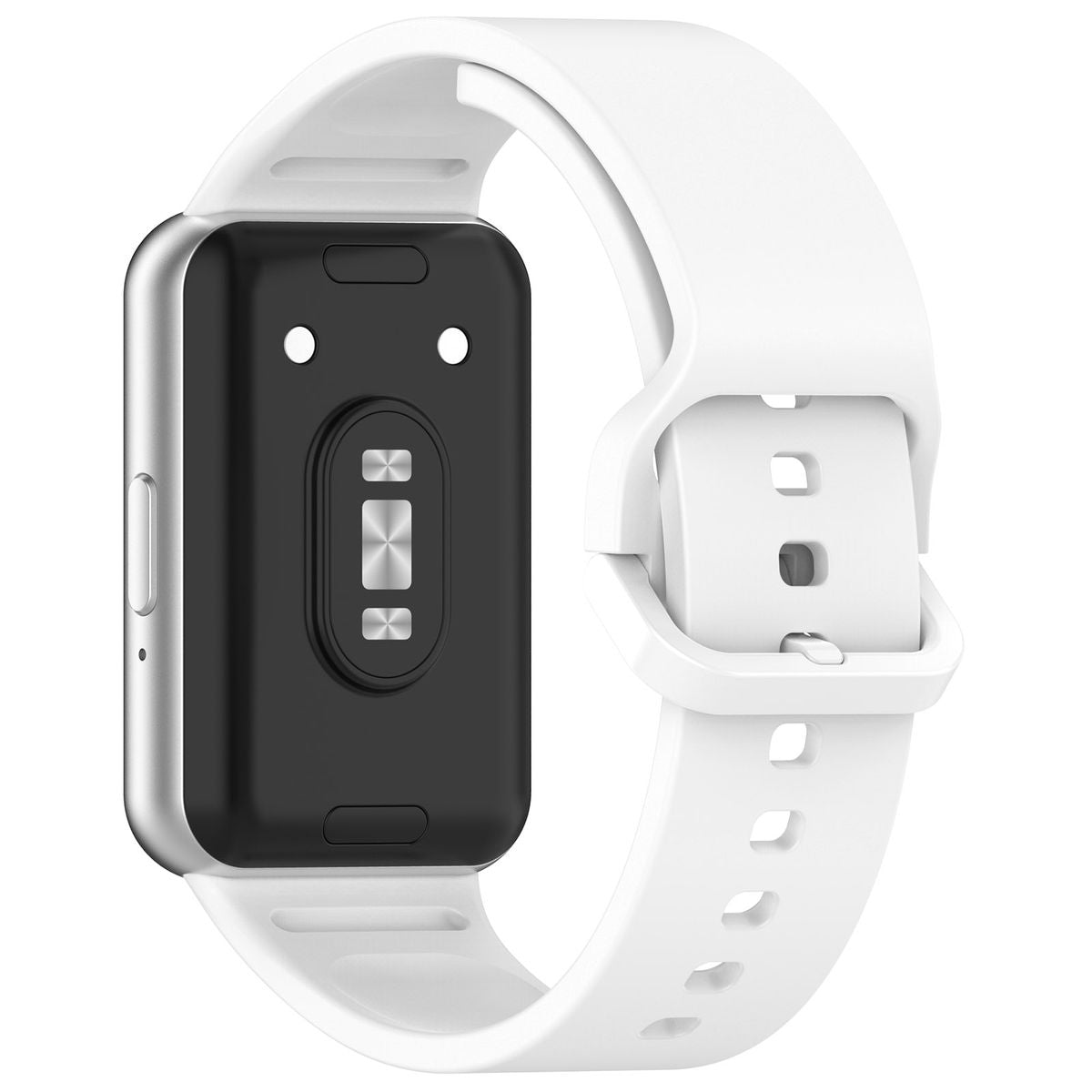 Armband für Galaxy Fit 3, Bizon Strap Watch Silicone, Weiß