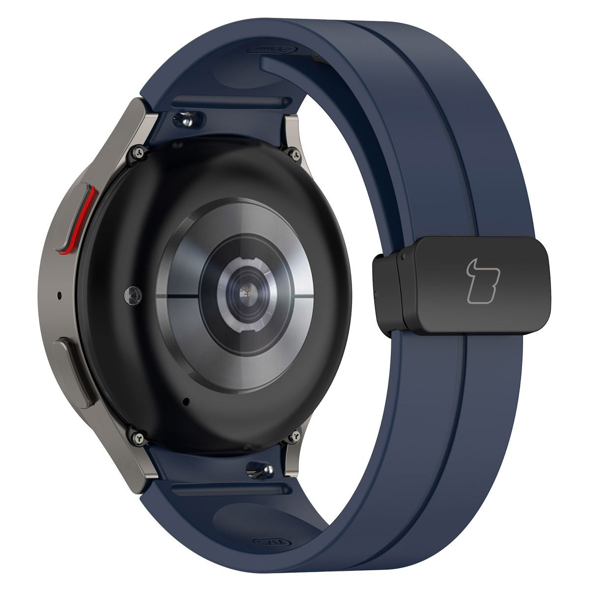 Armband für Galaxy Watch FE/7/6/6 Classic/5/5 Pro/4/4 Classic, Bizon Strap Watch Silicone L, Dunkelblau