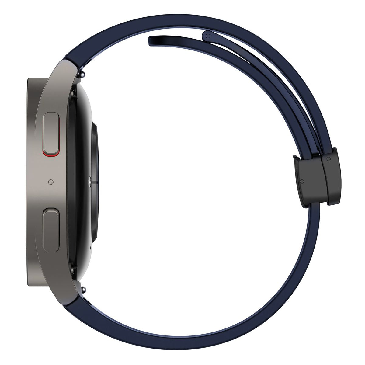Armband für Galaxy Watch FE/7/6/6 Classic/5/5 Pro/4/4 Classic, Bizon Strap Watch Silicone L, Dunkelblau