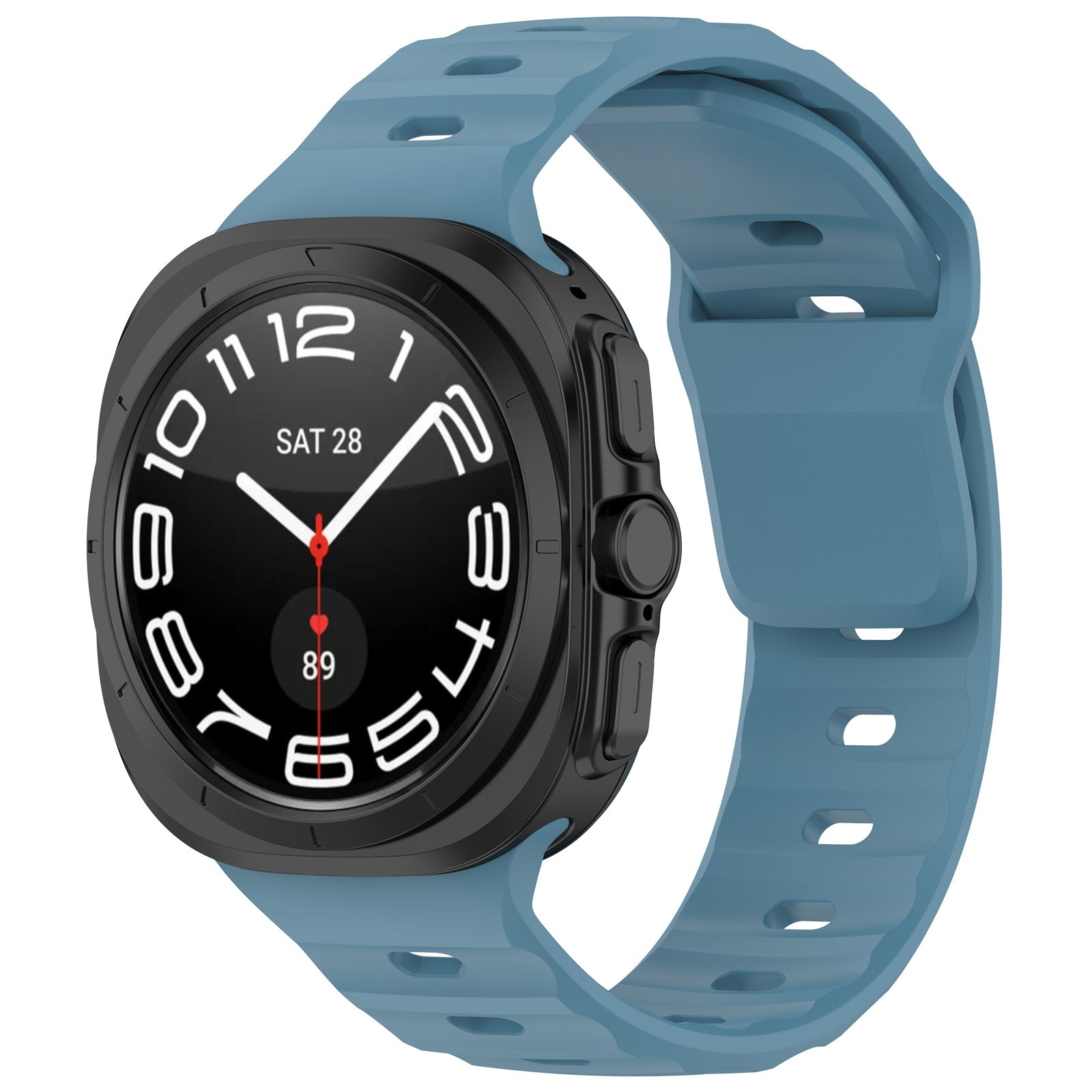 Armband für Galaxy Watch Ultra 2 / 1, Bizon Strap Watch Silicone G, Blau