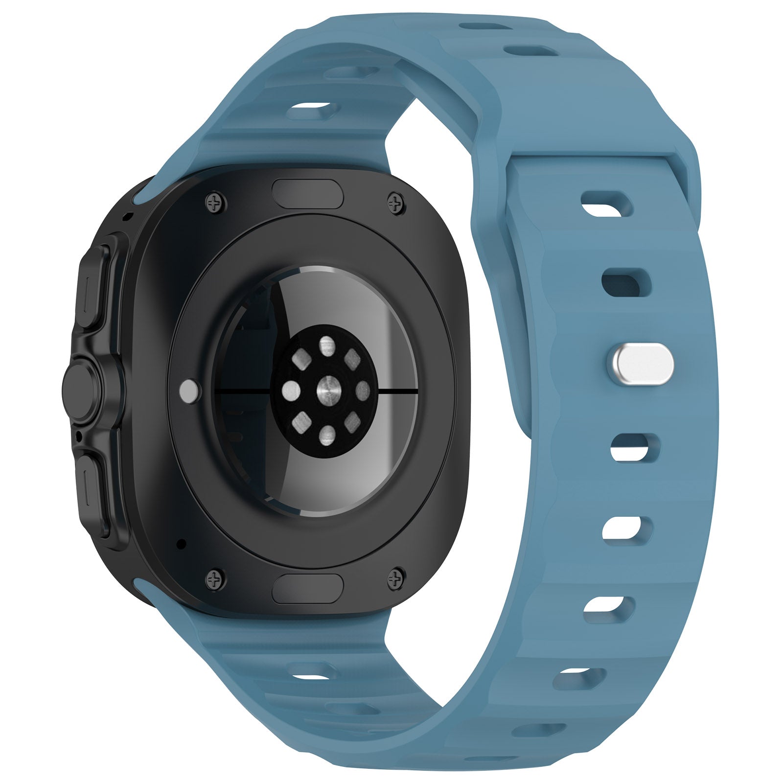 Armband für Galaxy Watch Ultra 2 / 1, Bizon Strap Watch Silicone G, Blau