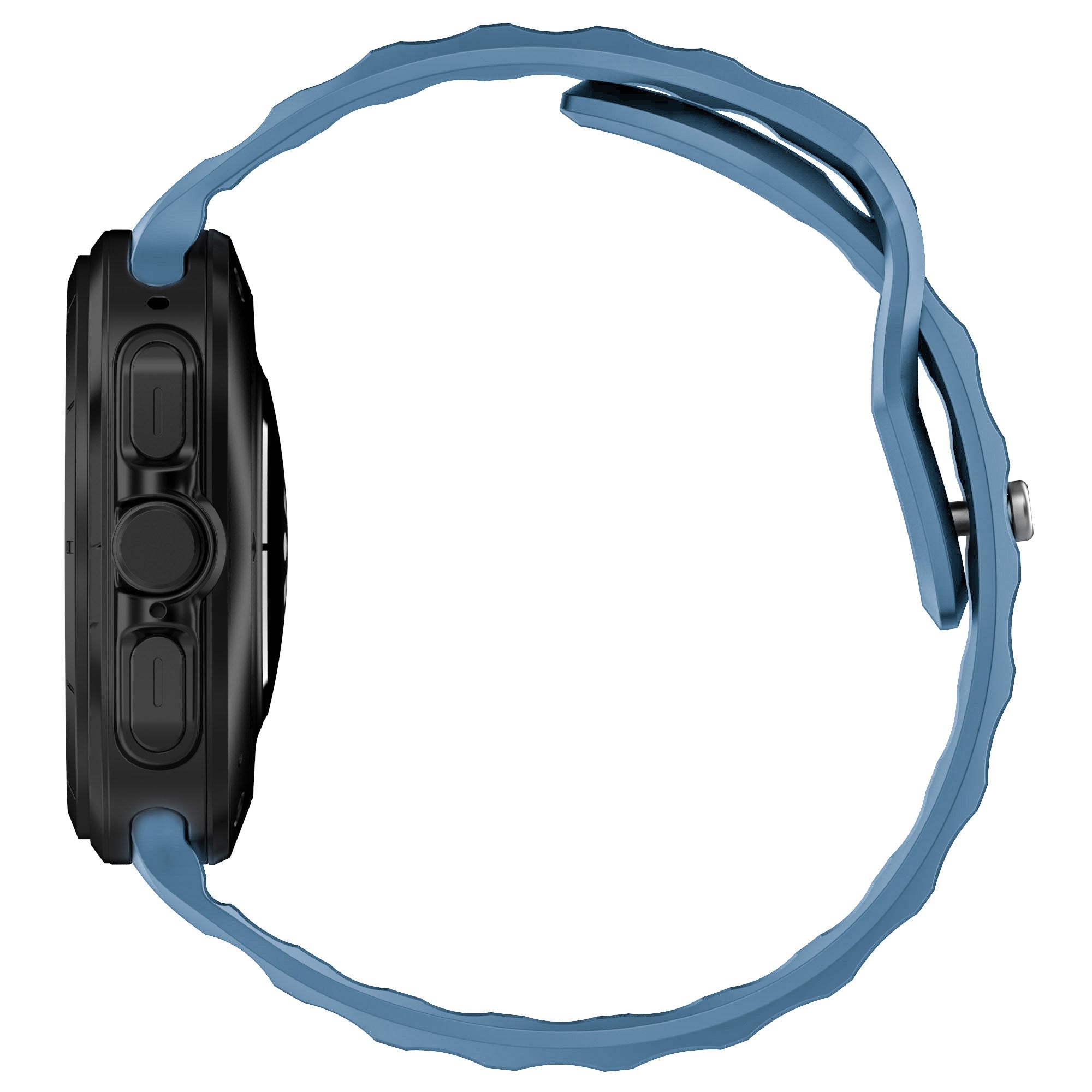 Armband für Galaxy Watch Ultra 2 / 1, Bizon Strap Watch Silicone G, Blau