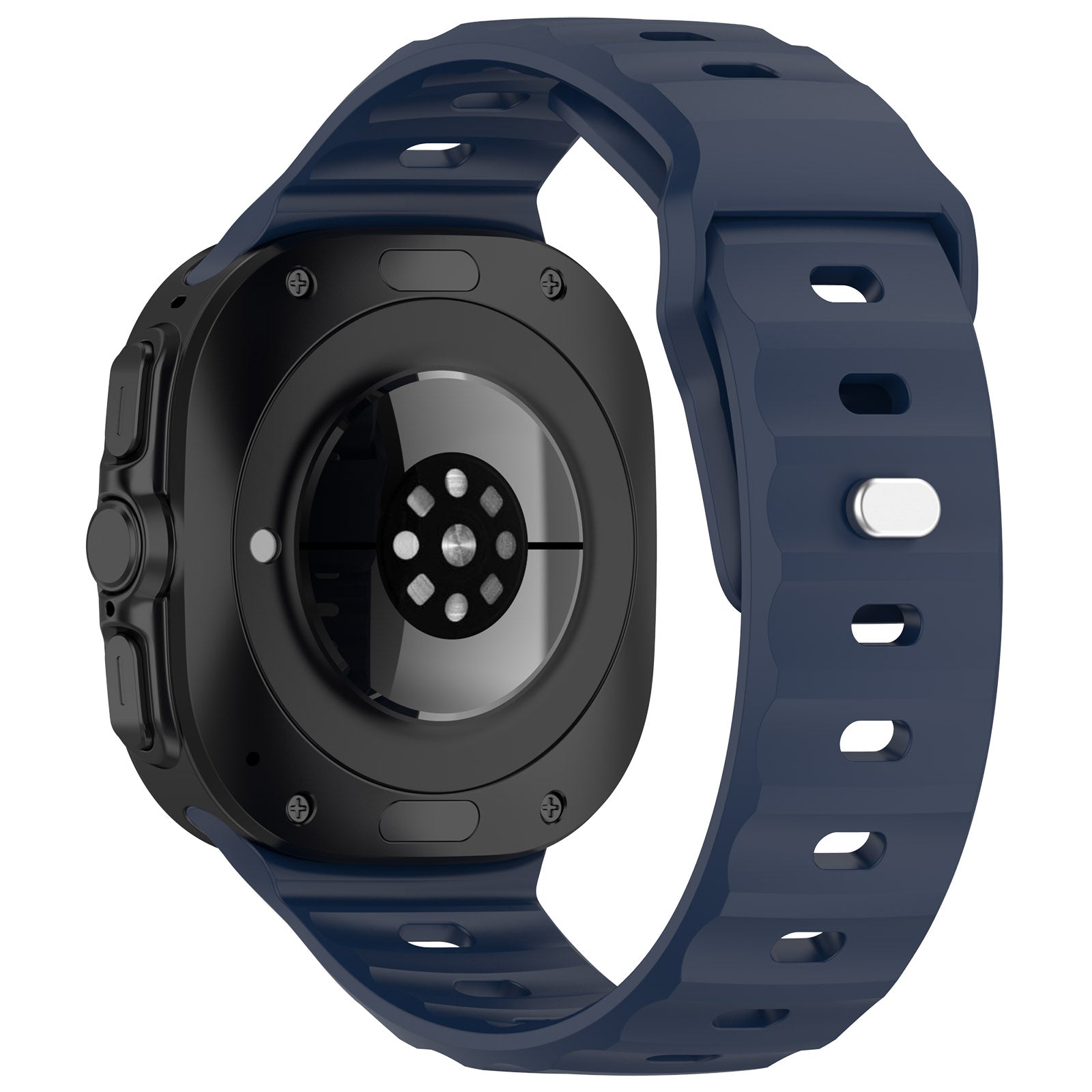 Armband für Galaxy Watch Ultra 2 / 1, Bizon Strap Watch Silicone G, Dunkelblau