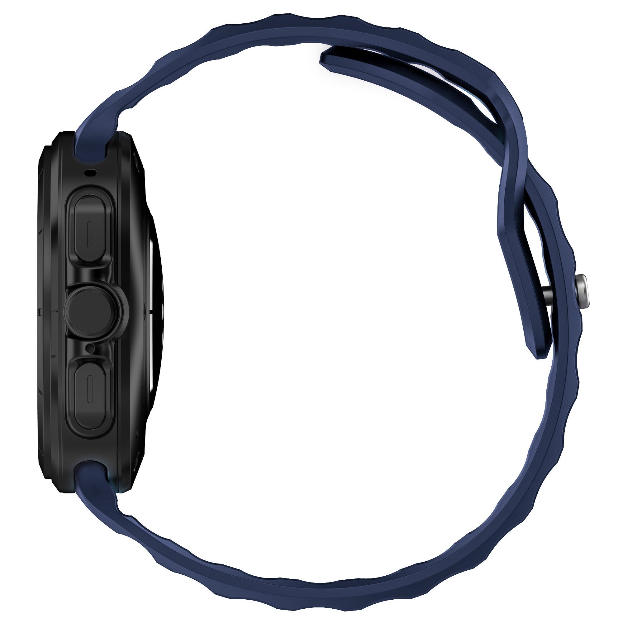 Armband für Galaxy Watch Ultra 2 / 1, Bizon Strap Watch Silicone G, Dunkelblau