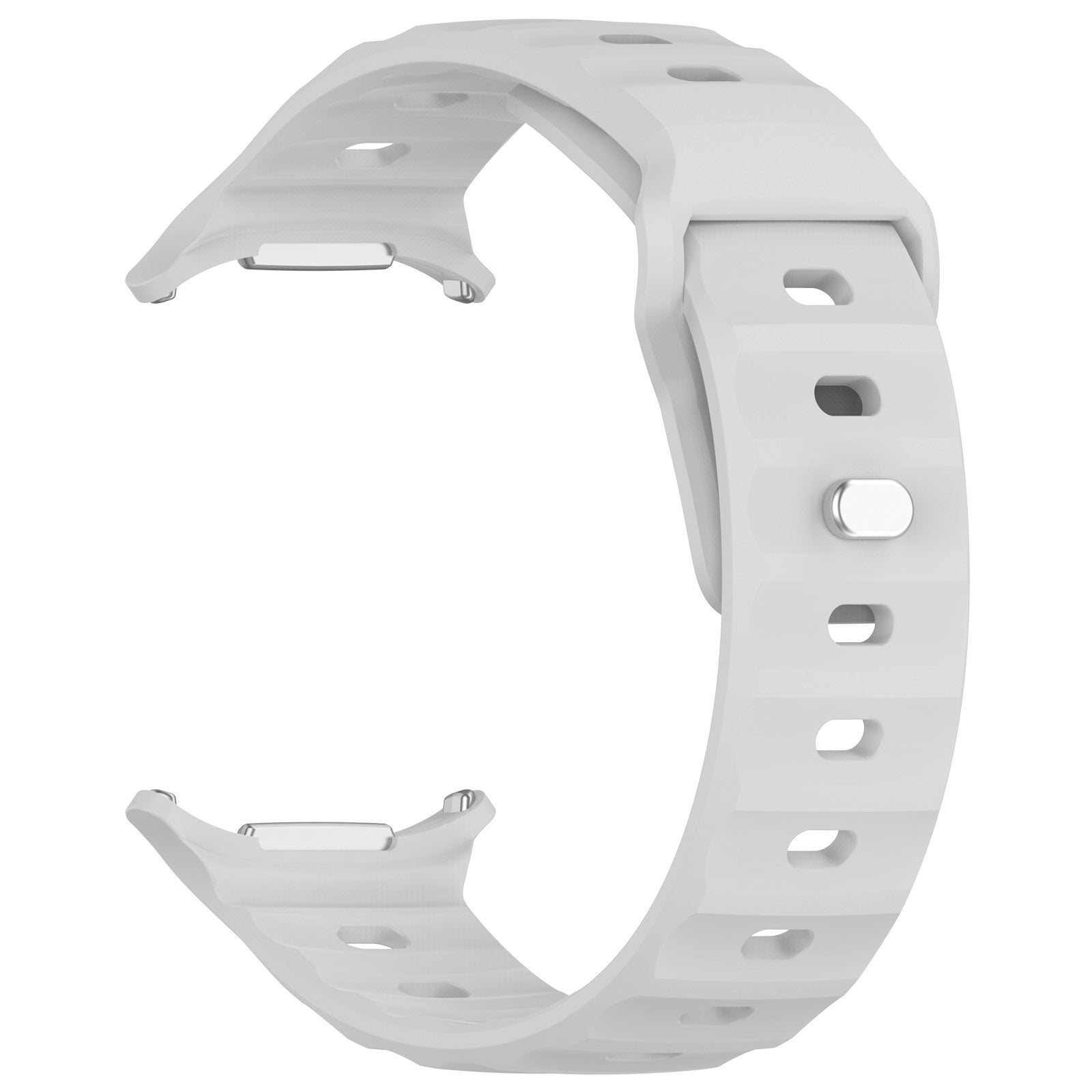 Armband für Galaxy Watch Ultra 2 / 1, Bizon Strap Watch Silicone G, Hellgrau
