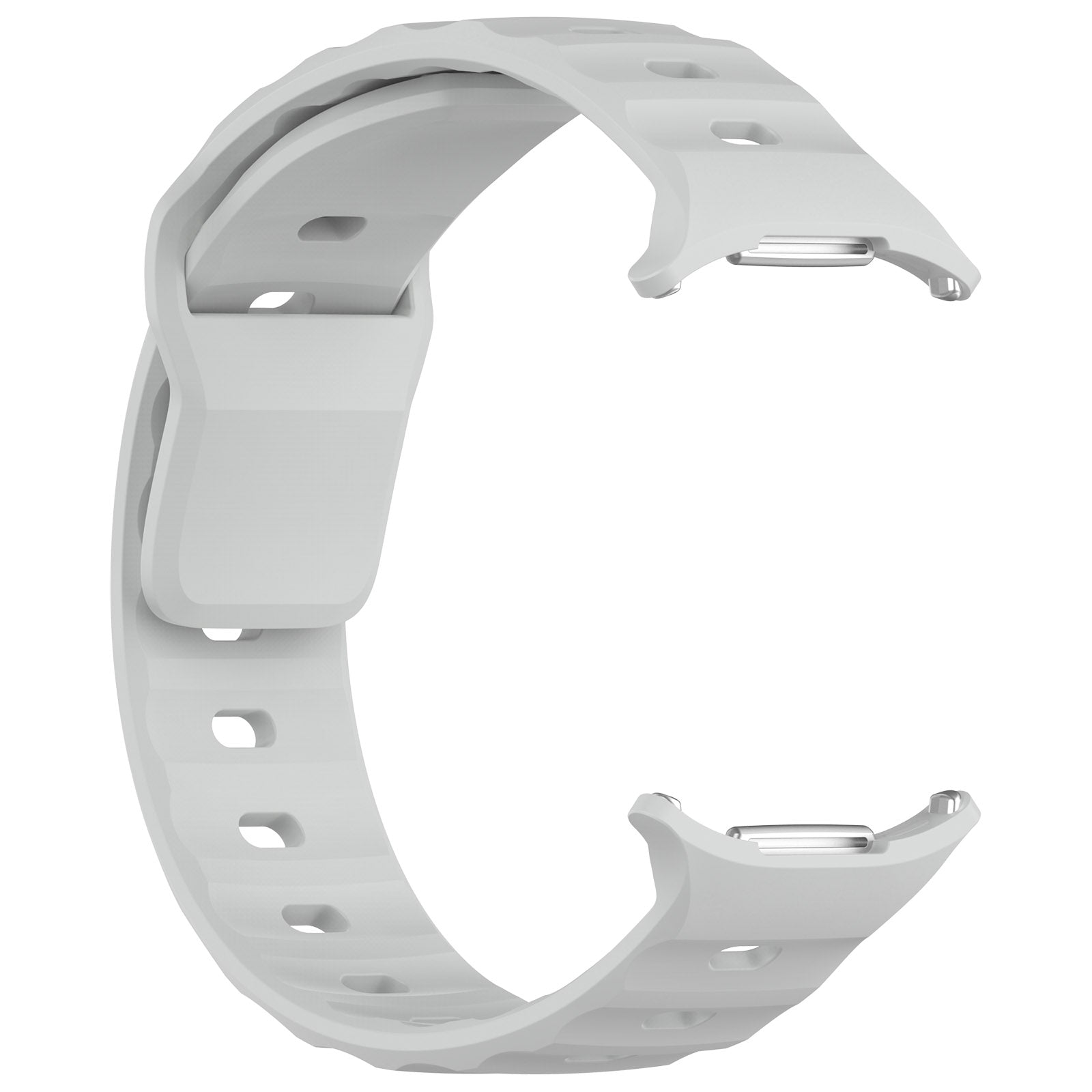 Armband für Galaxy Watch Ultra 2 / 1, Bizon Strap Watch Silicone G, Hellgrau