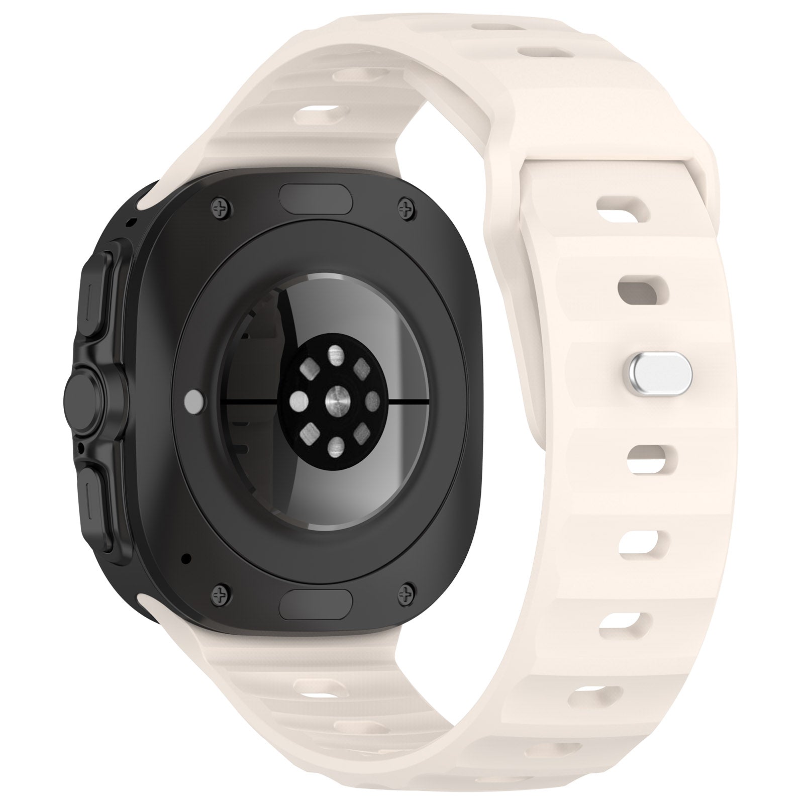 Armband für Galaxy Watch Ultra 2 / 1, Bizon Strap Watch Silicone G, Creme