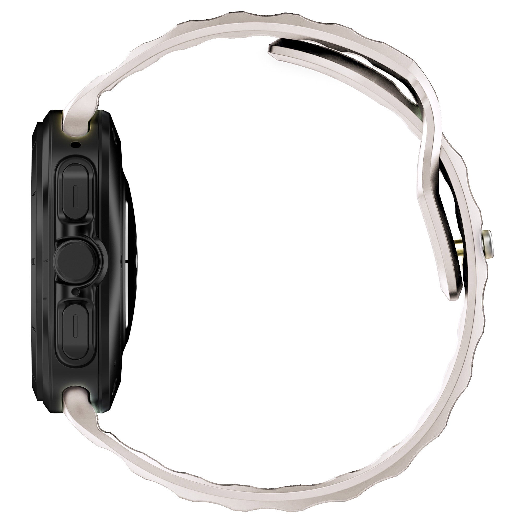 Armband für Galaxy Watch Ultra 2 / 1, Bizon Strap Watch Silicone G, Creme