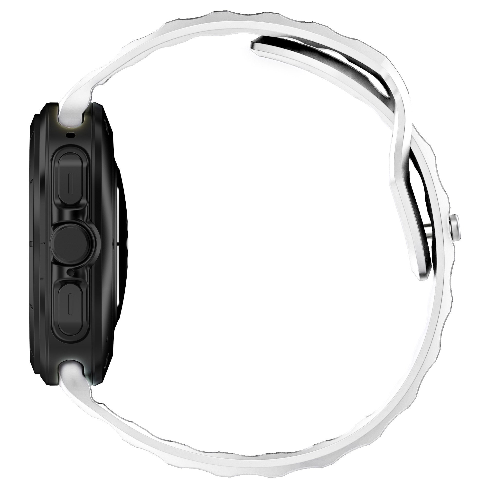 Armband für Galaxy Watch Ultra 2 / 1, Bizon Strap Watch Silicone G, Weiß
