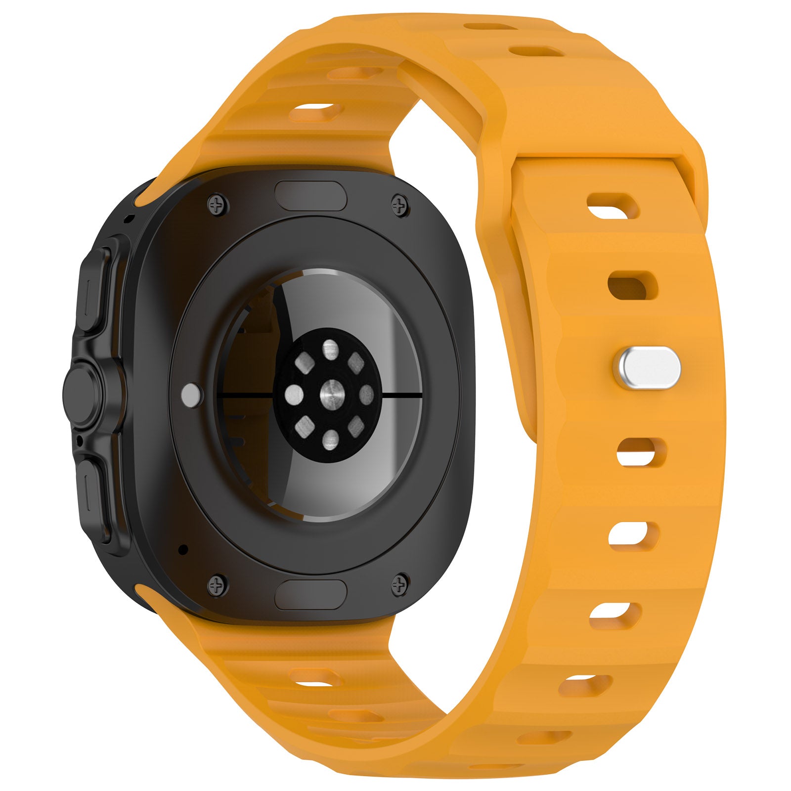 Armband für Galaxy Watch Ultra 2 / 1, Bizon Strap Watch Silicone G, Gelb