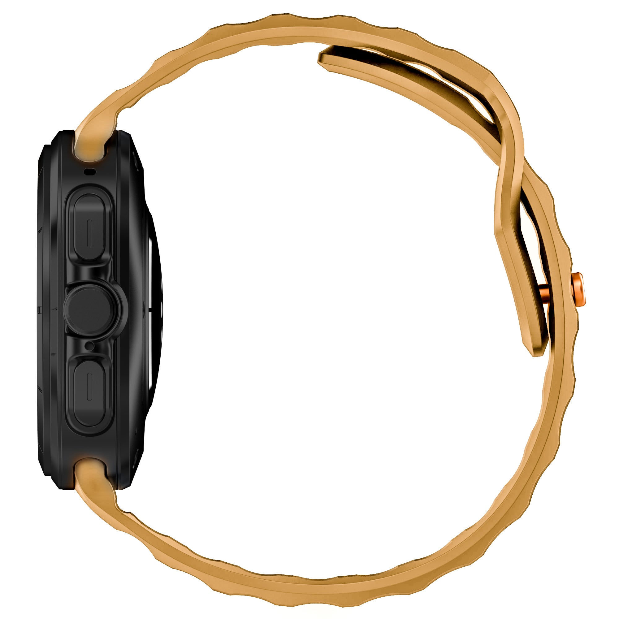 Armband für Galaxy Watch Ultra 2 / 1, Bizon Strap Watch Silicone G, Gelb