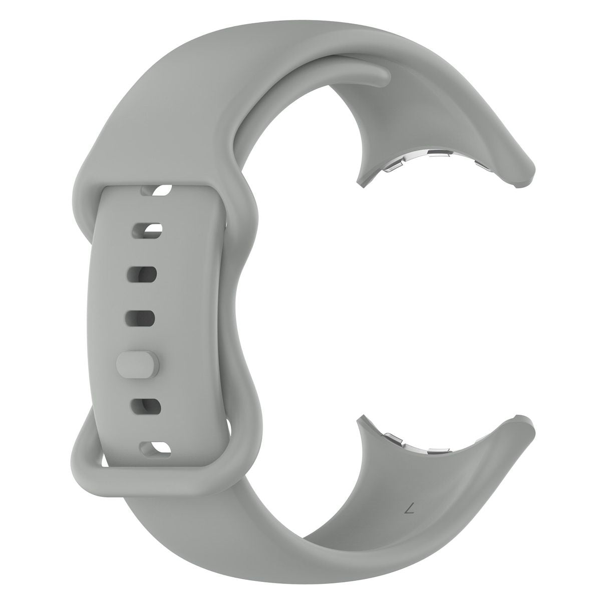 Armband für Google Pixel Watch 3/Watch 2/Watch 1 41mm, Bizon Strap Watch Silicone S, Grau