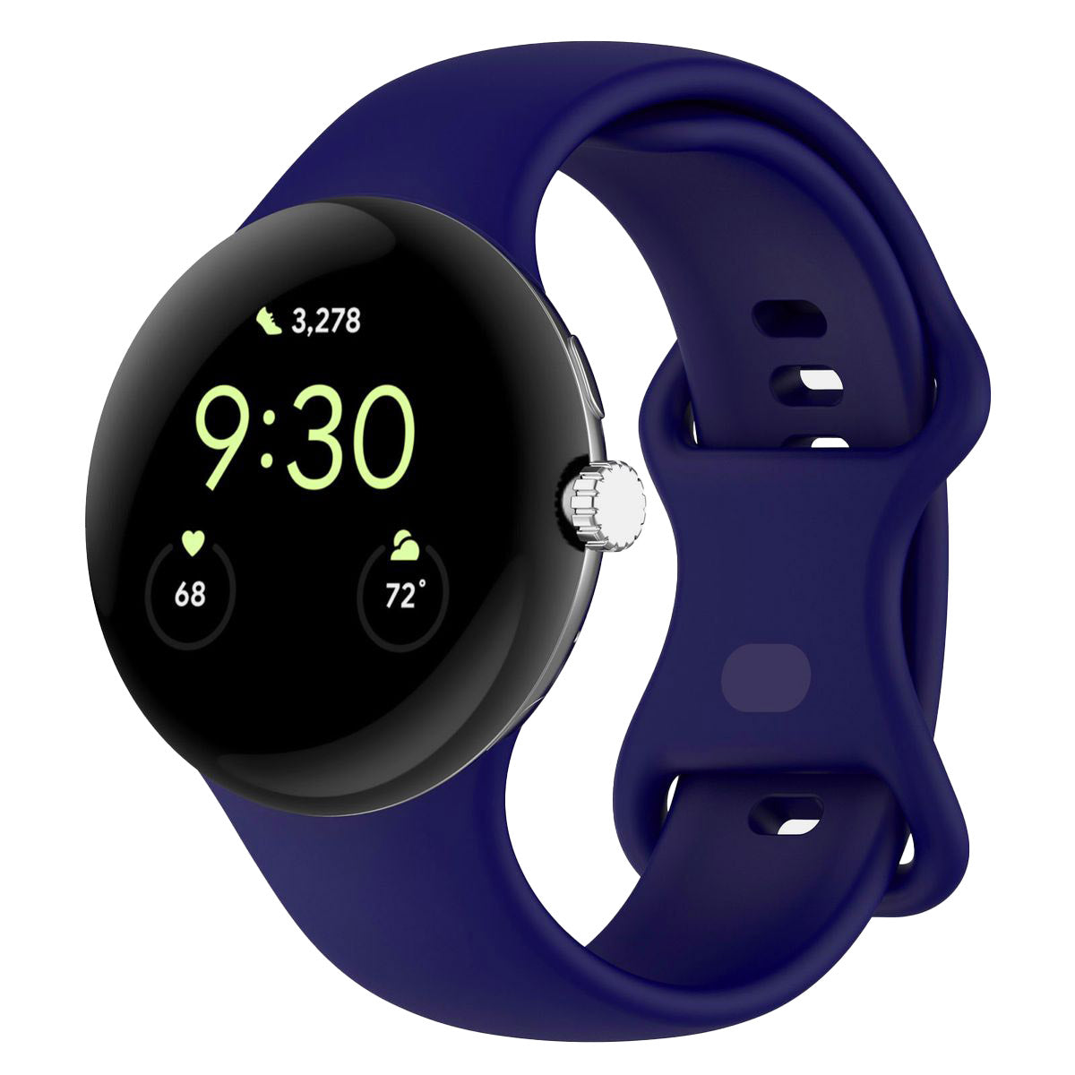 Armband für Google Pixel Watch 3/Watch 2/Watch 1 41mm, Bizon Strap Watch Silicone S, Saphir