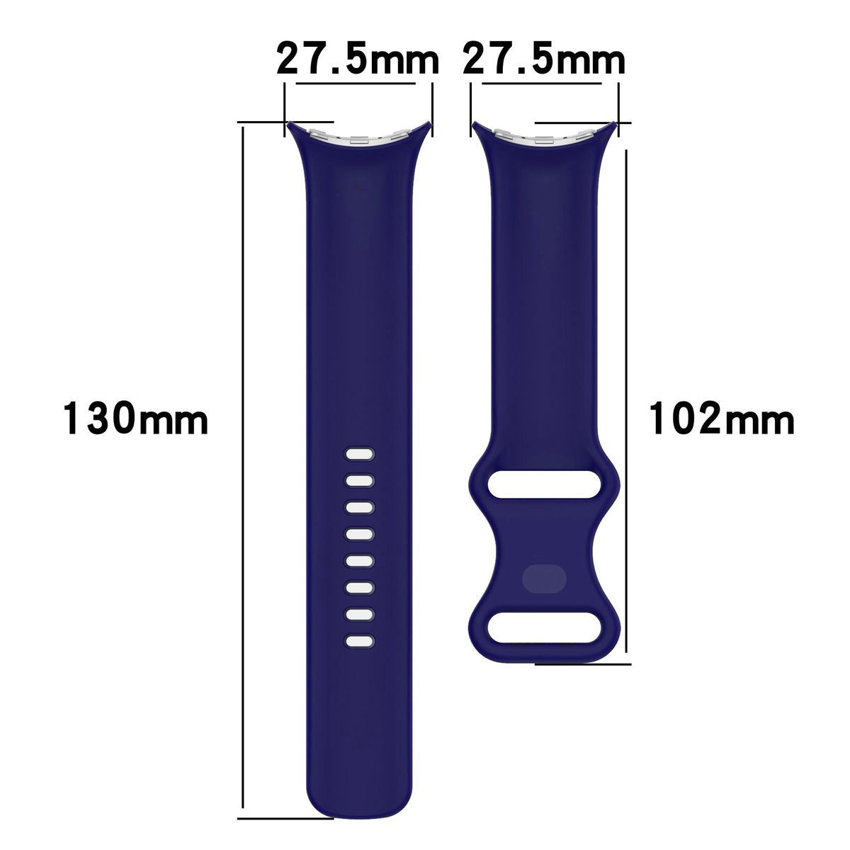 Armband für Google Pixel Watch 3/Watch 2/Watch 1 41mm, Bizon Strap Watch Silicone S, Saphir