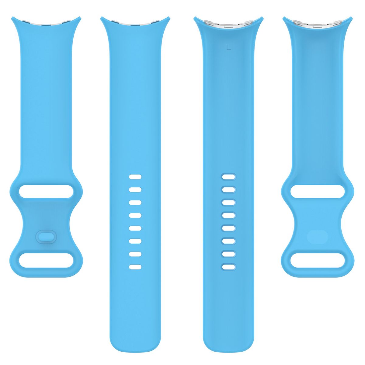 Armband für Google Pixel Watch 3/Watch 2/Watch 1 41mm, Bizon Strap Watch Silicone S, Himmelblau