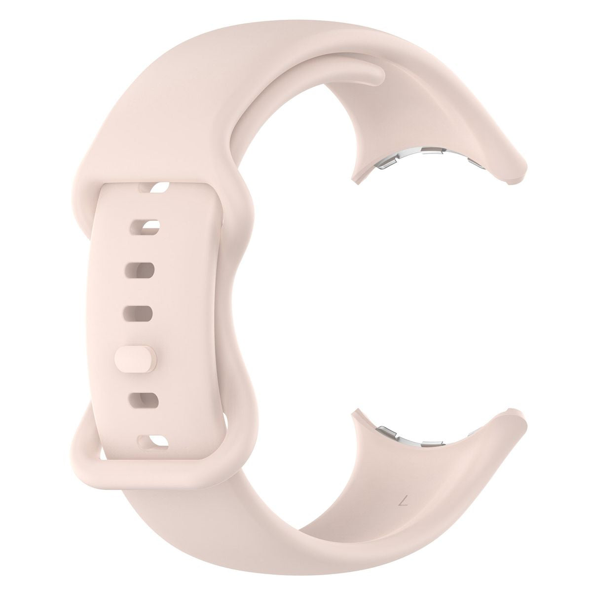 Armband für Google Pixel Watch 4/3 (45mm), Bizon Strap Watch Silicone S, Hellrosa