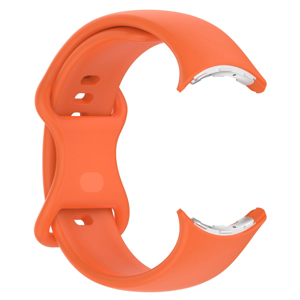 Armband für Google Pixel Watch 4/3 (45mm), Bizon Strap Watch Silicone S, Orange