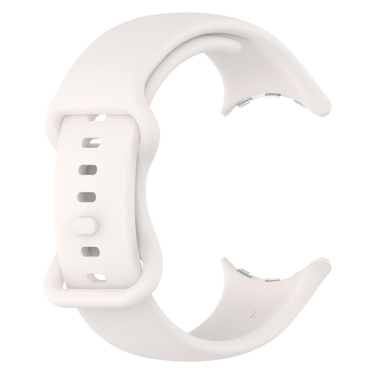 Armband für Google Pixel Watch 4/3 (45mm), Bizon Strap Watch Silicone S, Perle