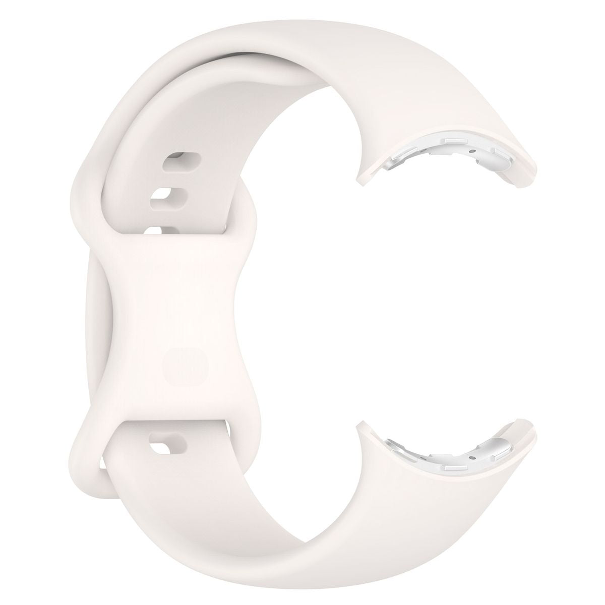 Armband für Google Pixel Watch 4/3 (45mm), Bizon Strap Watch Silicone S, Perle