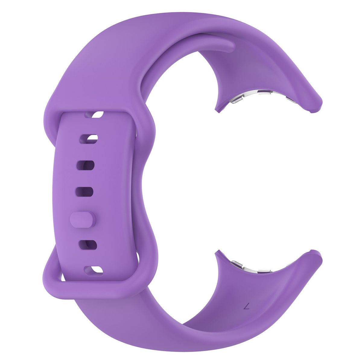 Armband für Google Pixel Watch 4/3 (45mm), Bizon Strap Watch Silicone S, Violett