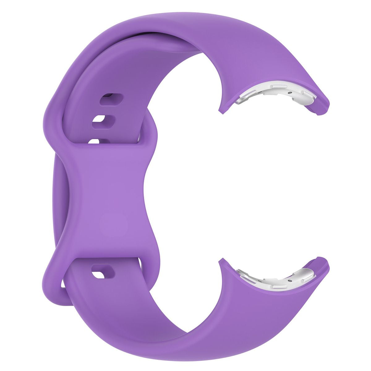 Armband für Google Pixel Watch 4/3 (45mm), Bizon Strap Watch Silicone S, Violett