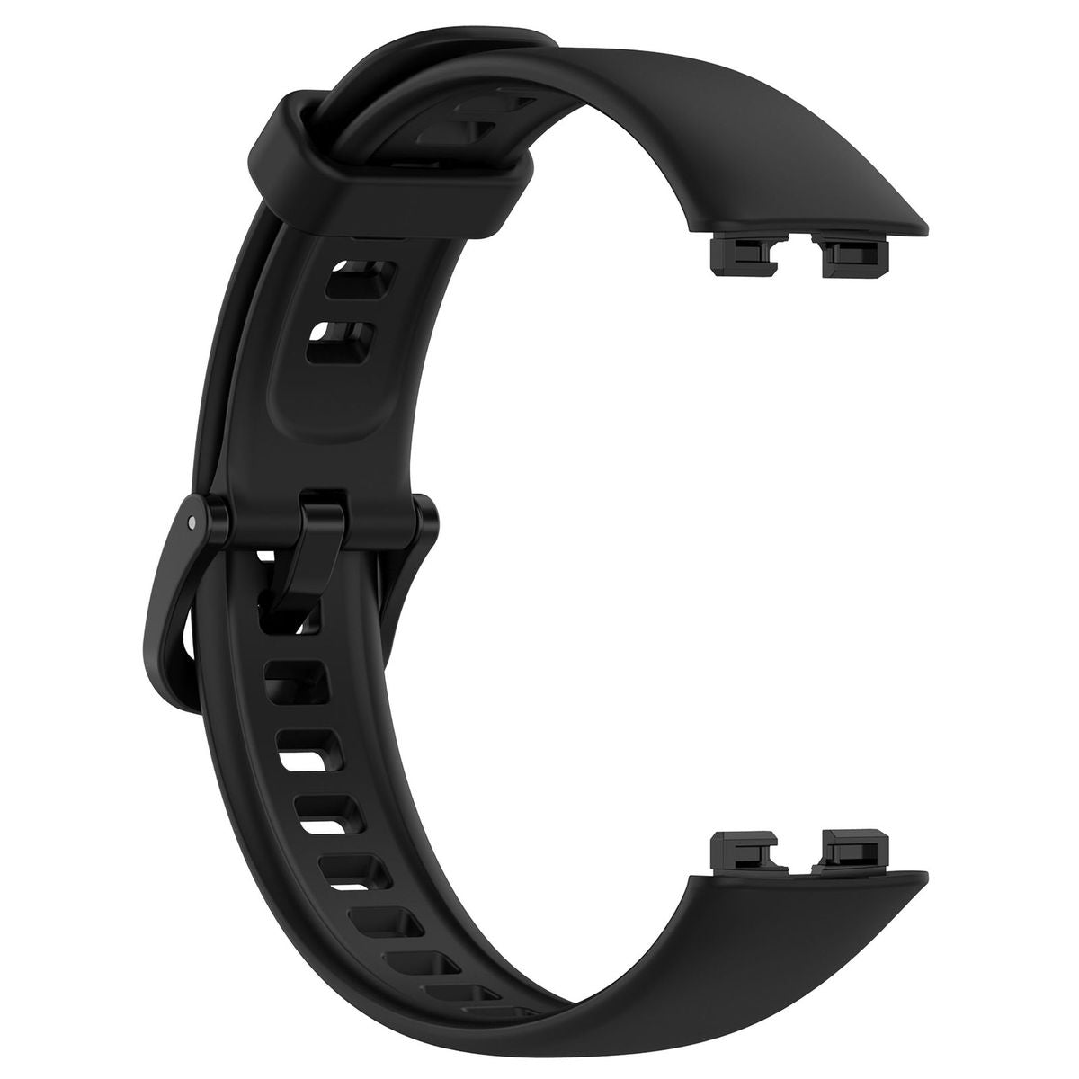 Armband für Huawei Band 9 / Band 8, Bizon Strap Watch Silicone, Schwarz