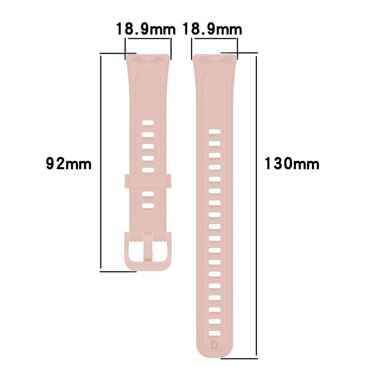 Armband für Huawei Band 9 / Band 8, Bizon Strap Watch Silicone, Rosa
