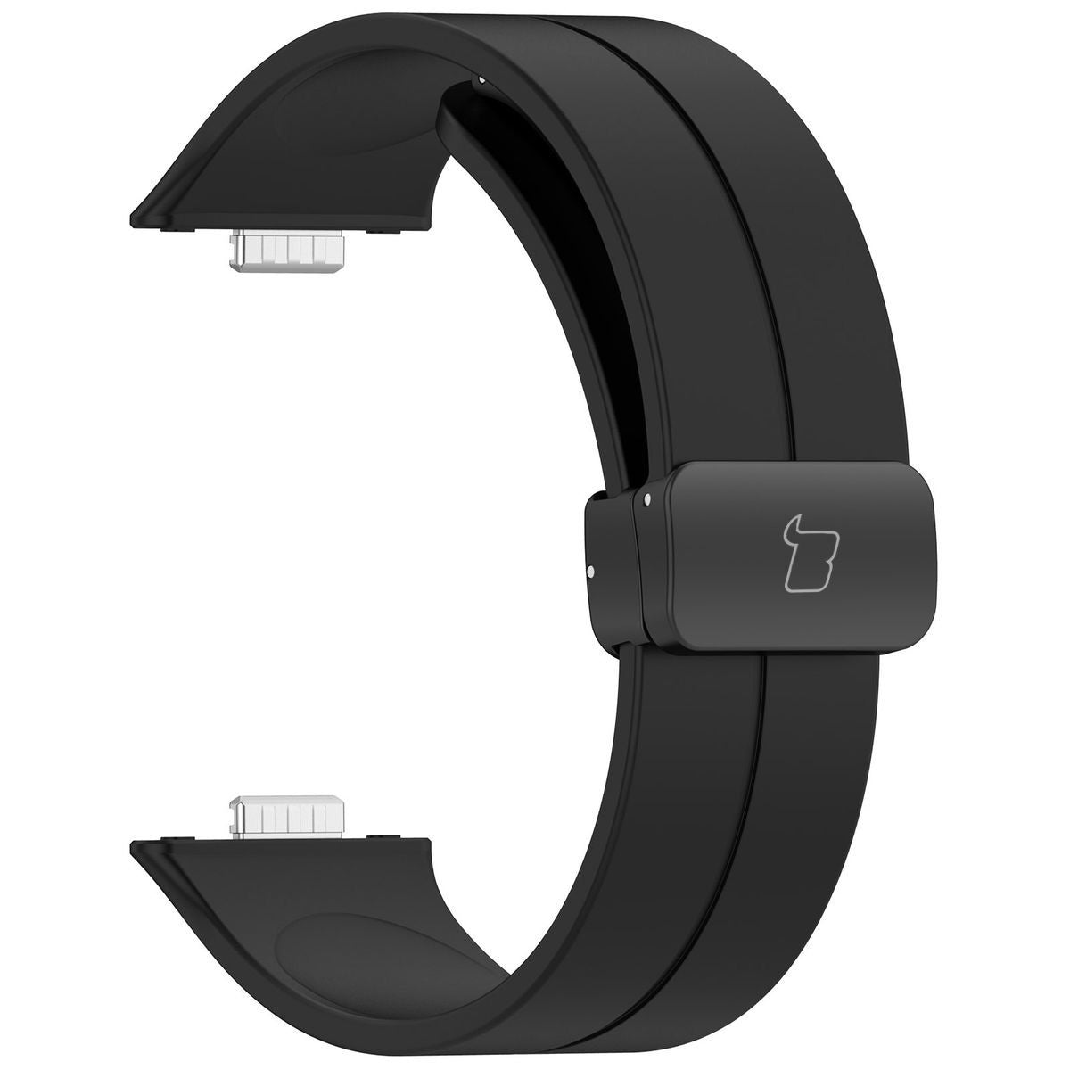 Armband für Huawei Watch Fit 4 Pro/Fit 4/Fit 3, Bizon Strap Watch Silicone L, Schwarz