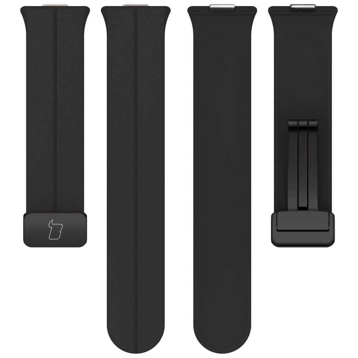 Armband für Huawei Watch Fit 4 Pro/Fit 4/Fit 3, Bizon Strap Watch Silicone L, Schwarz