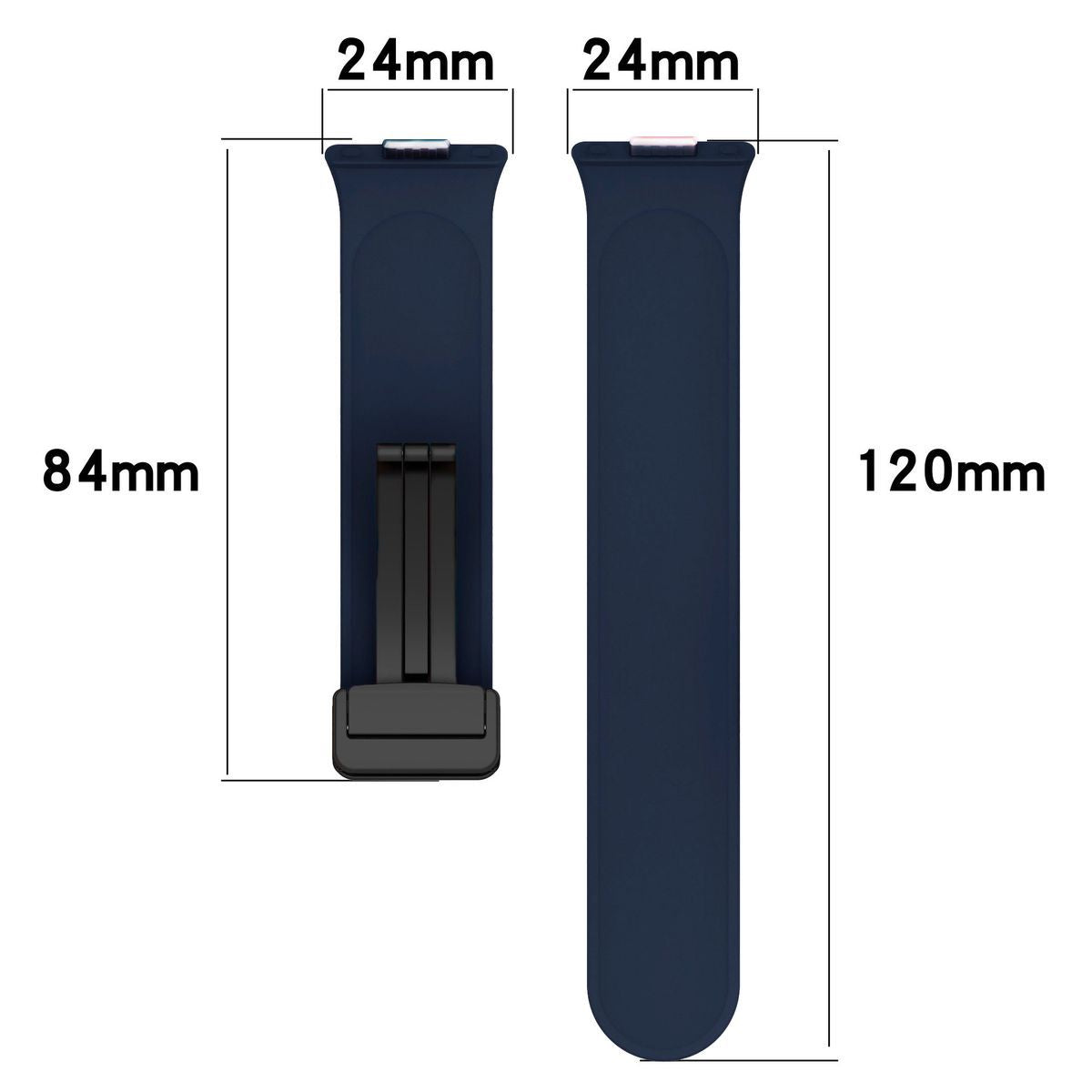 Armband für Huawei Watch Fit 4 Pro/Fit 4/Fit 3, Bizon Strap Watch Silicone L, Dunkelblau