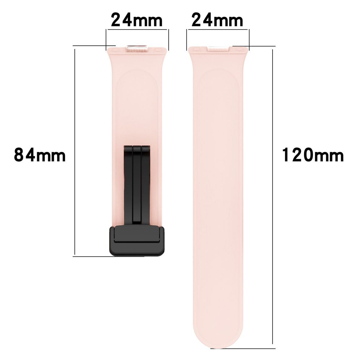 Armband für Huawei Watch Fit 4 Pro/Fit 4/Fit 3, Bizon Strap Watch Silicone L, Rosa