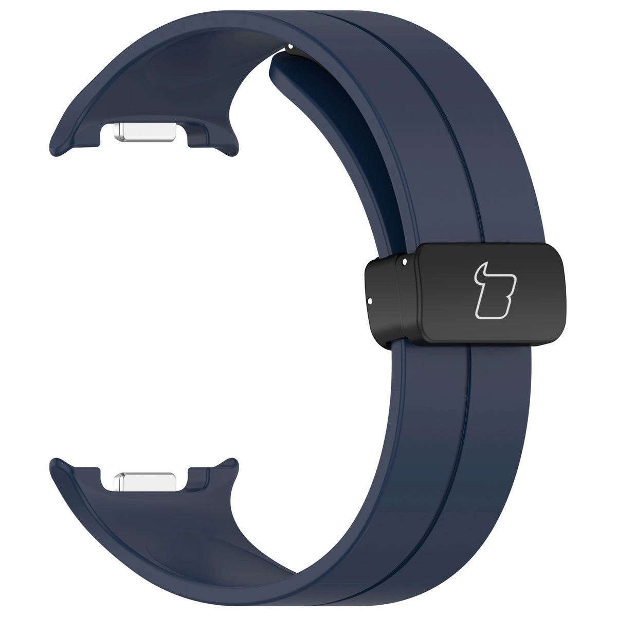 Armband für Galaxy Watch 9 40 mm / 44 mm / 8 40 mm / 44 mm / 8 Classic 46 mm, Bizon Strap Watch Silicone L, Dunkelblau