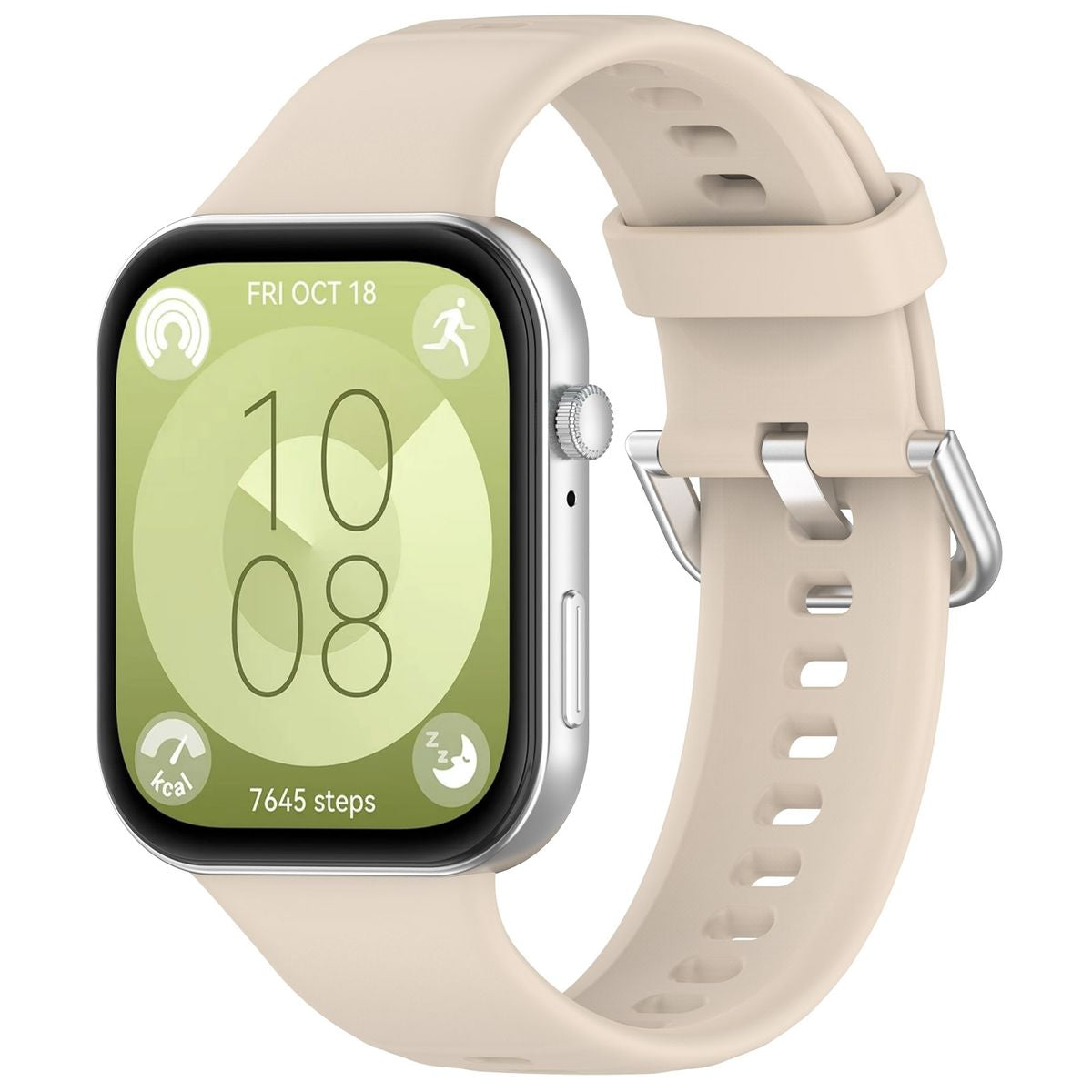 Armband für Huawei Watch Fit 4 / 4 Pro / 3, Bizon Strap Watch Silicone Pro SR, Beige