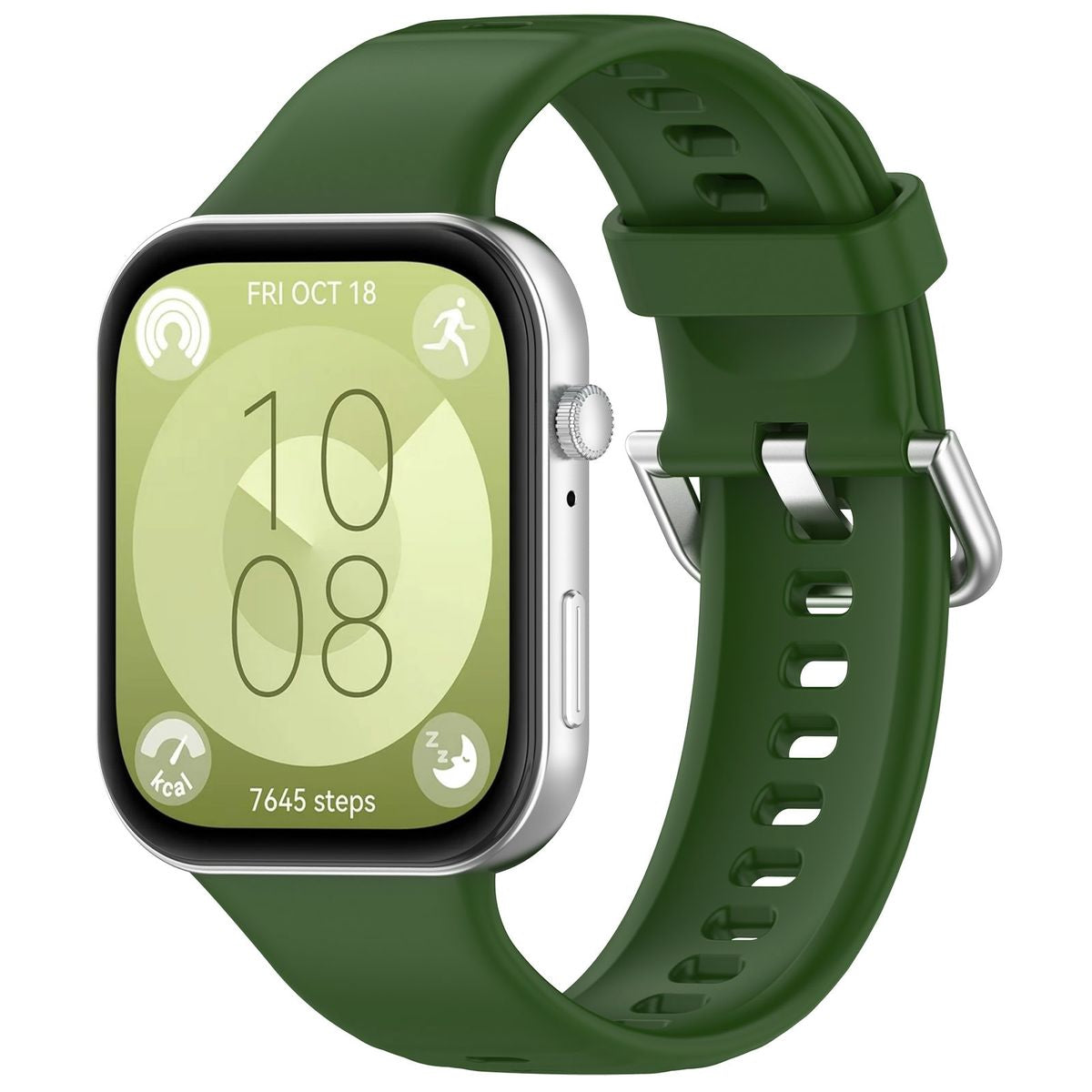 Armband für Huawei Watch Fit 4 / 4 Pro / 3, Bizon Strap Watch Silicone Pro SR, Dunkelgrün
