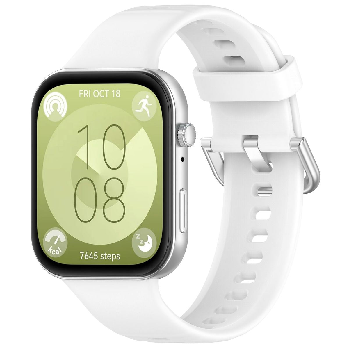 Armband für Huawei Watch Fit 4 / 4 Pro / 3, Bizon Strap Watch Silicone Pro SR, Weiß