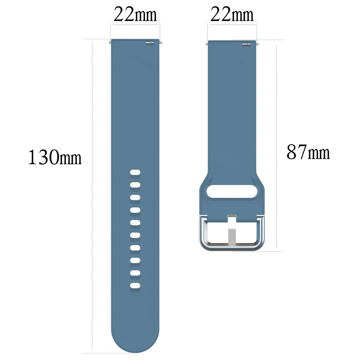 Armband Bizon Strap Watch Silicone Pro für Xiaomi Watch 2, Marineblau